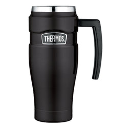 Thermos Stainless King Vacuum Insulated Travel Mug - 16 oz. - Stainless Steel/Matte Black [SK1000BKTRI4]